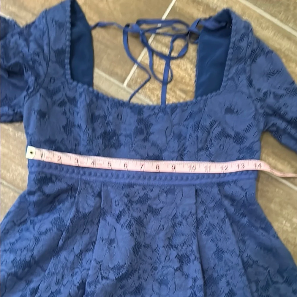 Free People Blue Lace Dress
